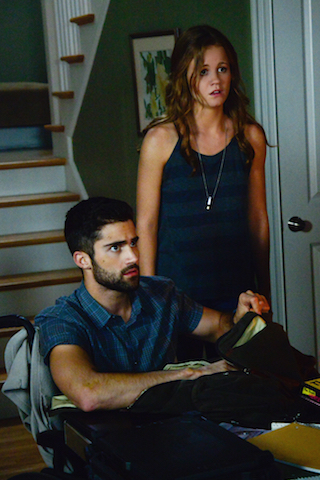 Max Ehrich as Hunter May and Mackenzie Lintz as Norrie Calvert-Hill.