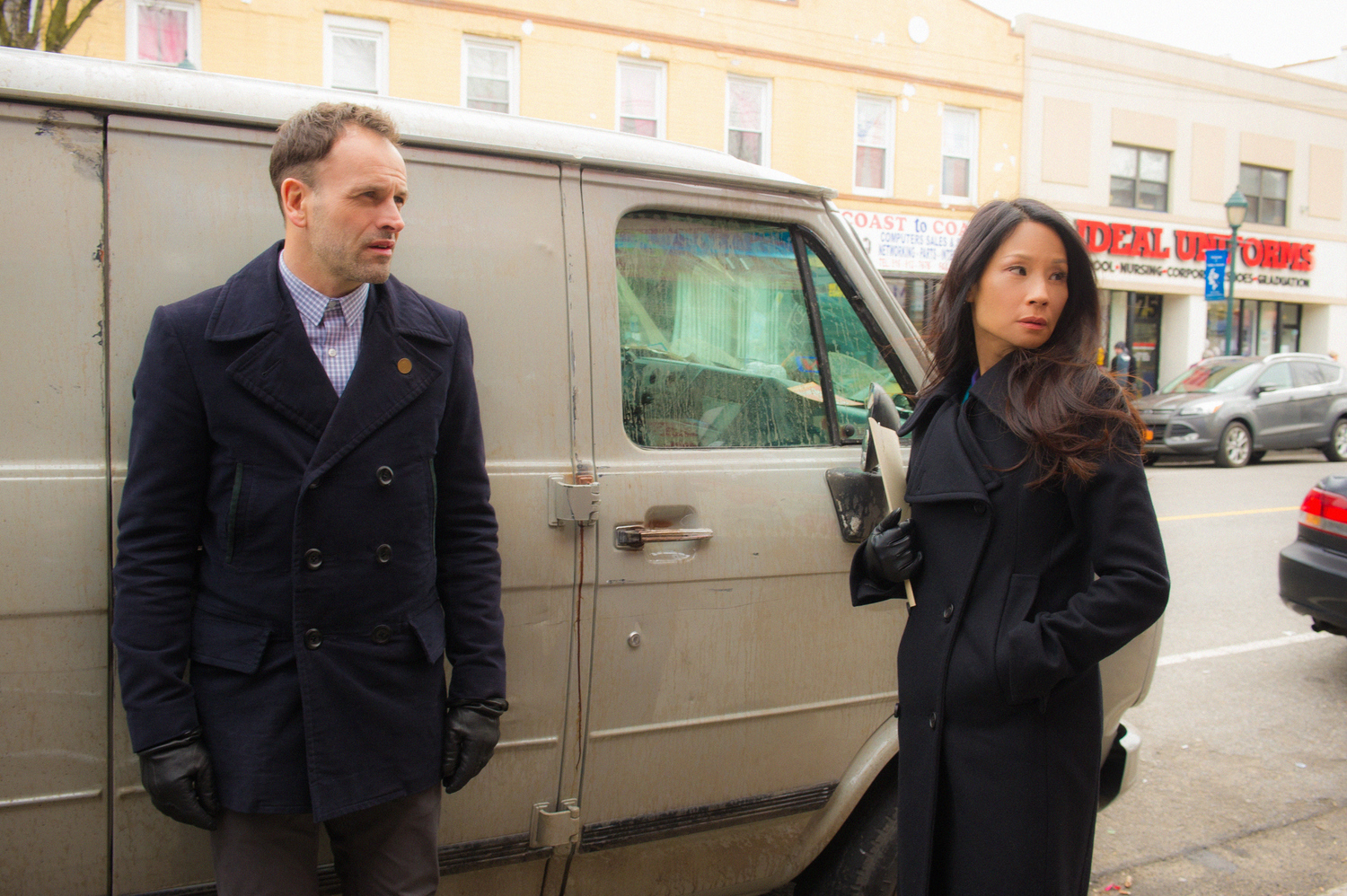 Jonny Lee Miller and Lucy Liu get some direction