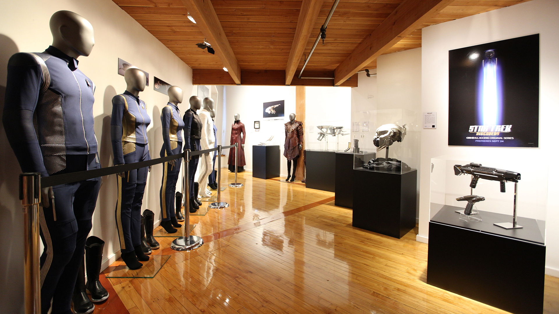 Costumes and props on display at Michael J. Wolf Fine Arts in San Diego