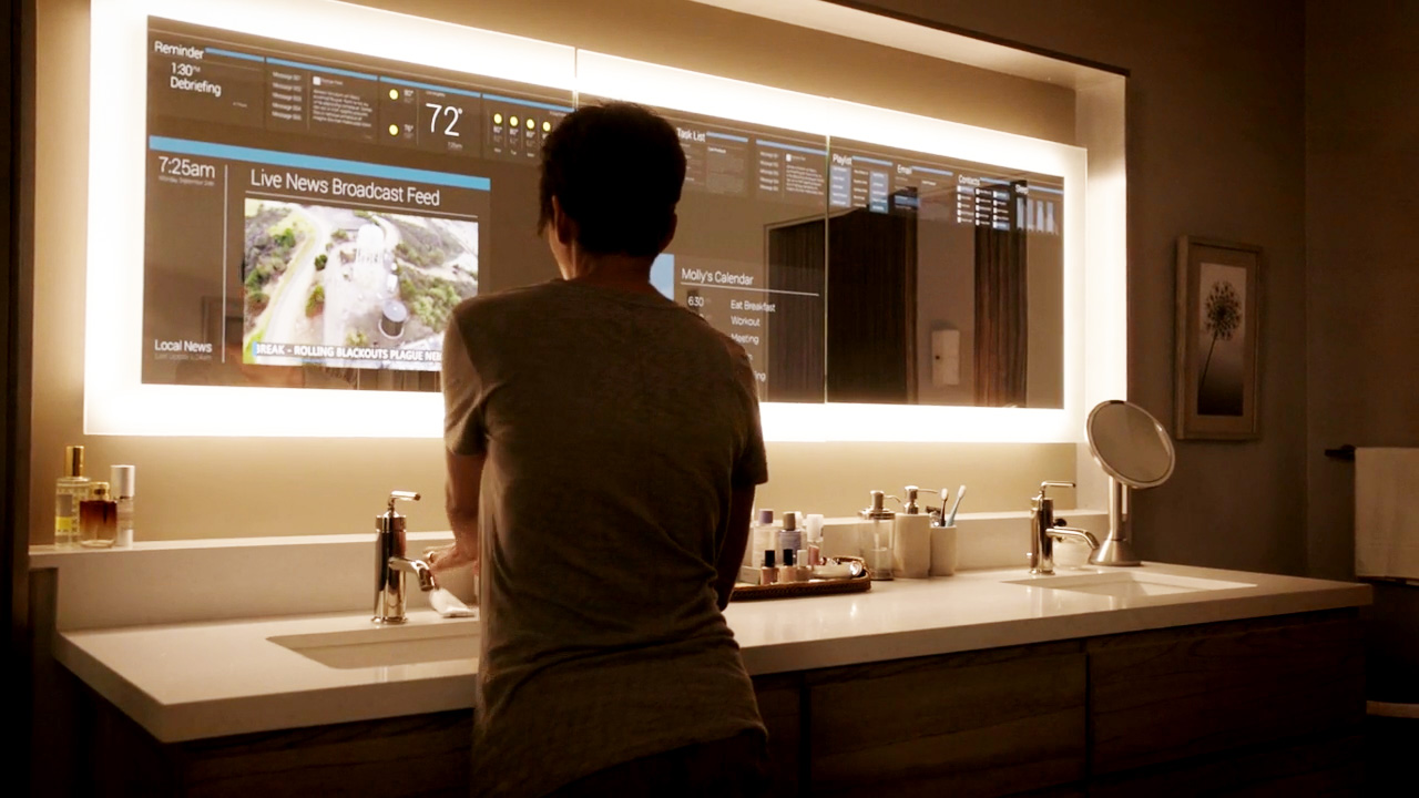 1. Bathroom Mirror Displays
