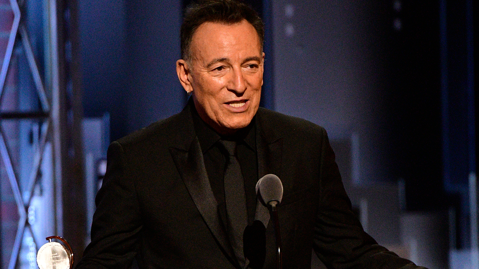 Bruce Springsteen receives a special award at the 2018 Tony Awards.