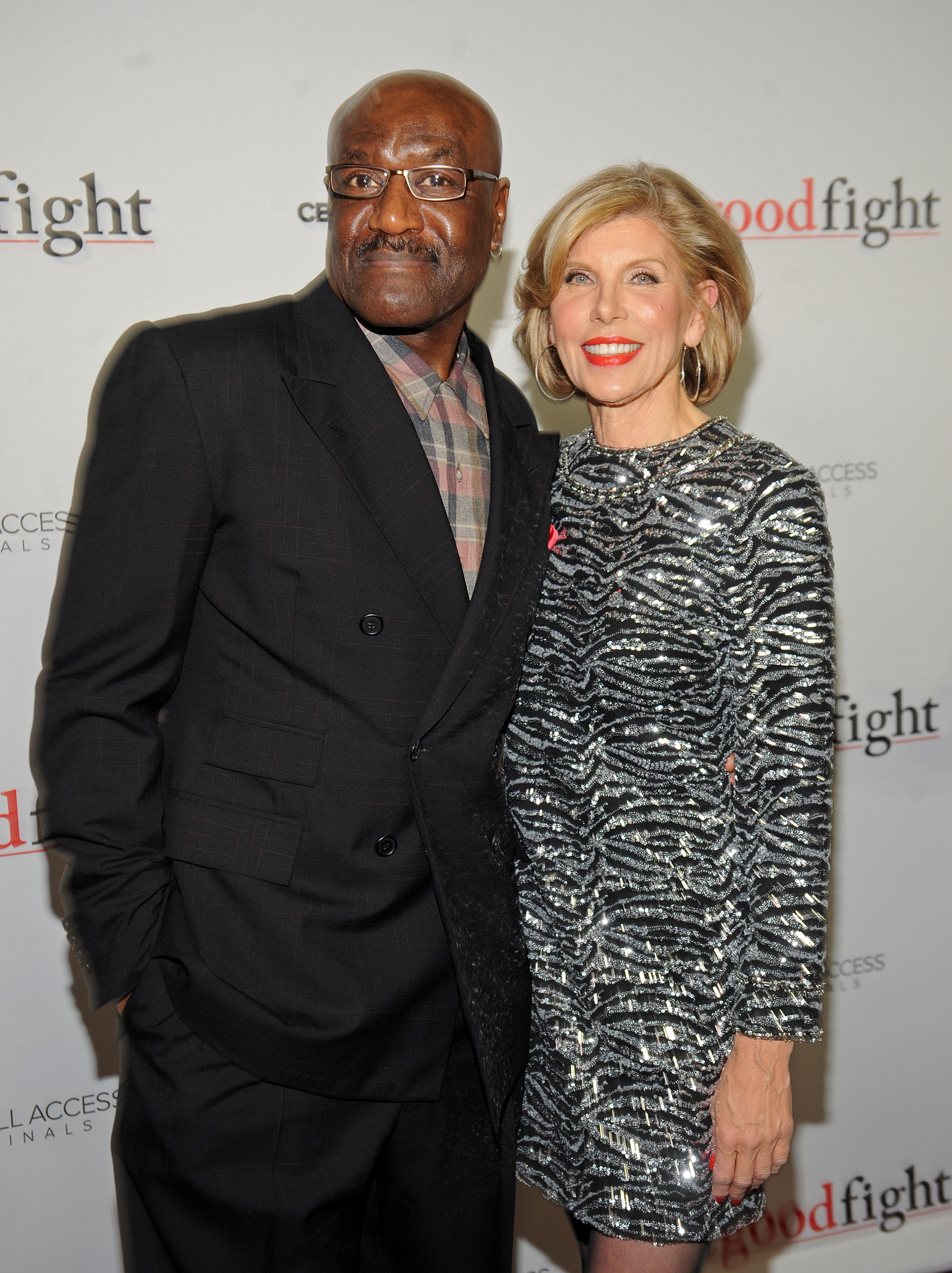 Christine Baranski and Delroy Lindo pose for a perfect snap.