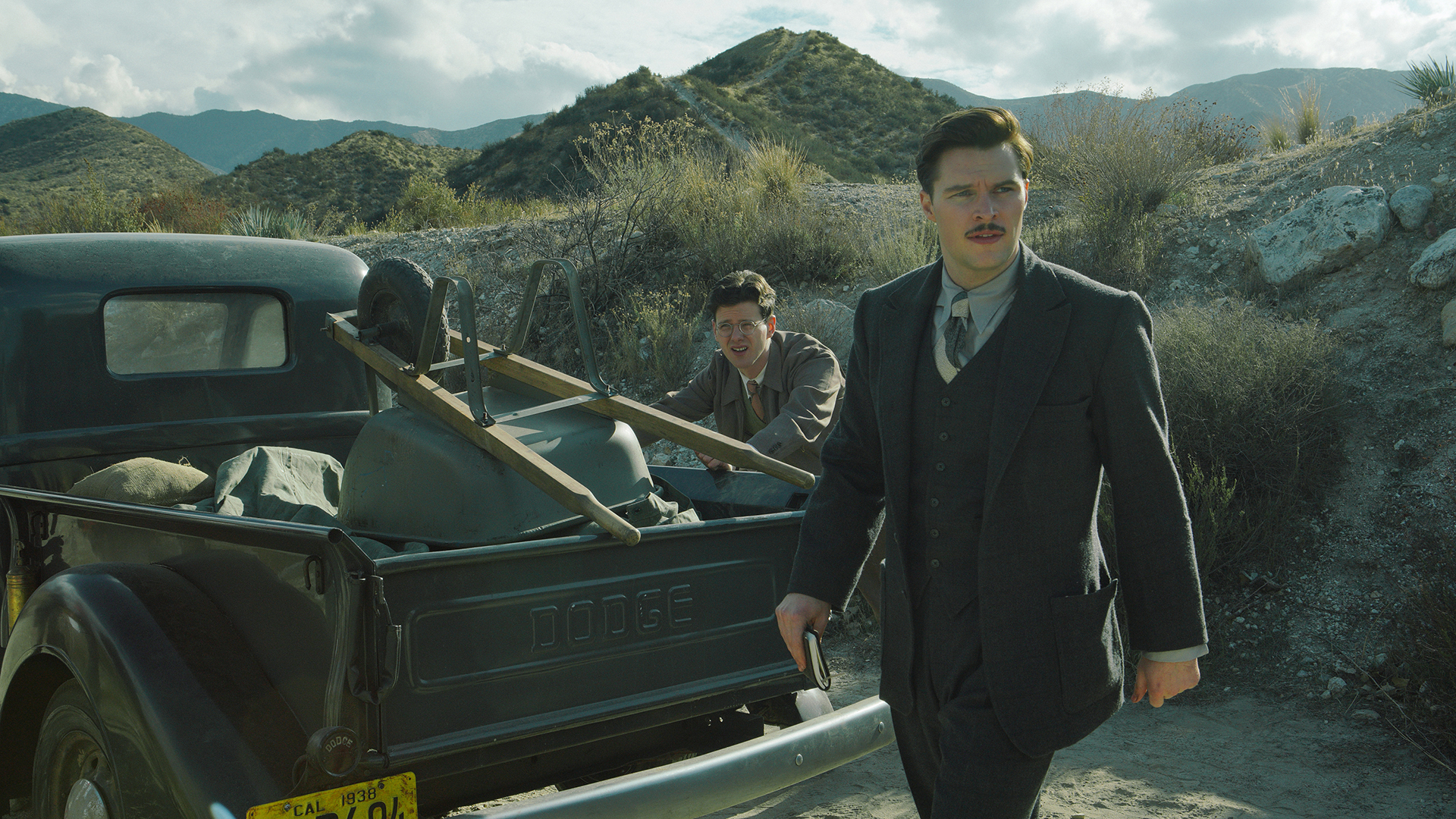 Jack Parsons (Jack Reynor) and Richard Onsted (Peter Mark Kendall)