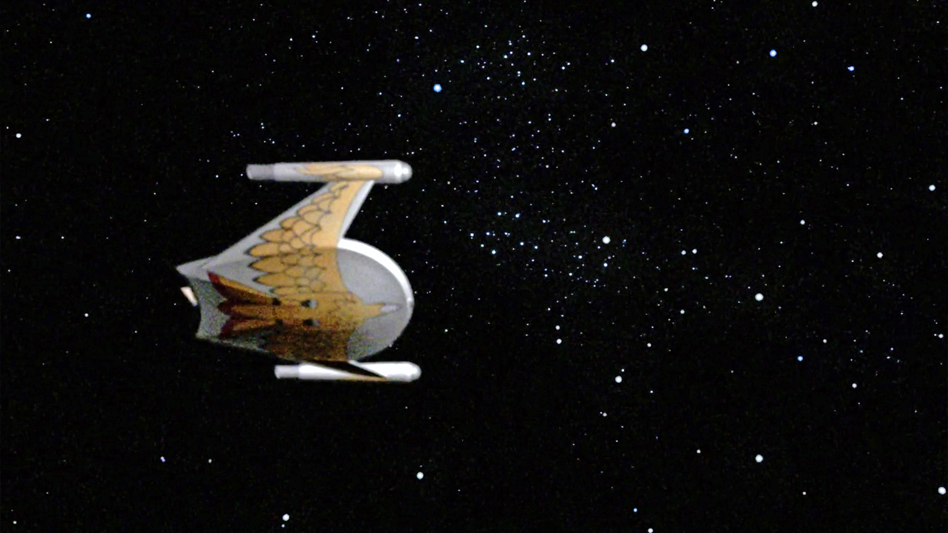 Romulan/Klingon warbird