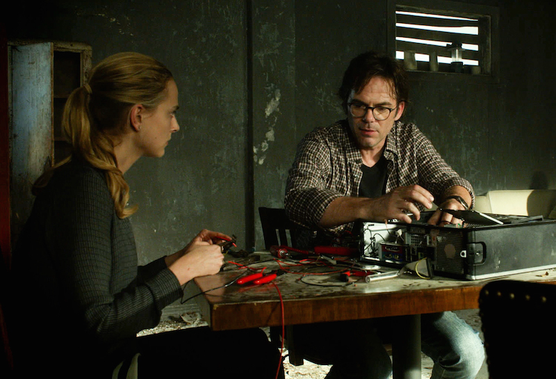 Nora Arnezeder as Chloe Tousignant and Billy Burke as Mitch Morgan.