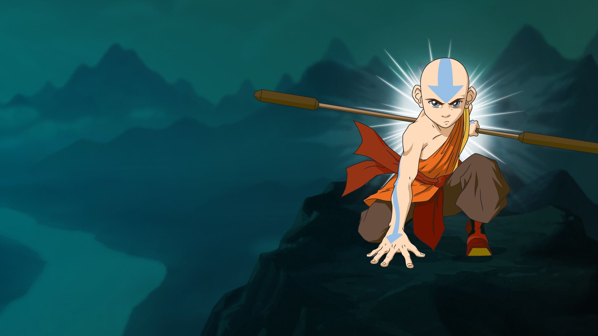 the last airbender wallpaper aang