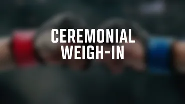 UFC Sacramento Ceremonial Weigh-In
