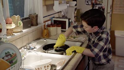 Young Sheldon Angry-Cleans After Denied Trip With Friends