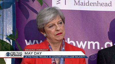 PM Theresa May vows to stay on after major blow in U.K. elections